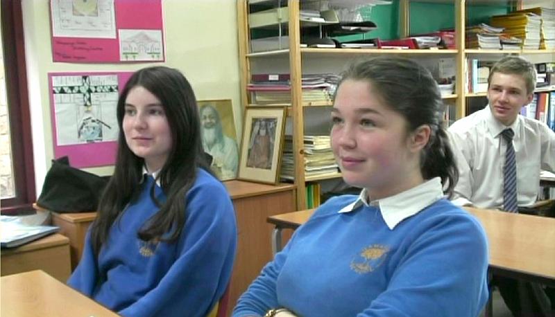 A7 Maharishi School Children2.jpg - Students at the Maharishi School in Skelmersdale learn in a stress-free environment.